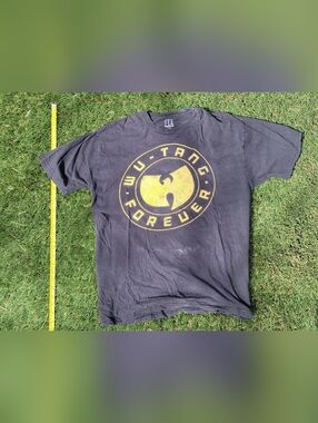 Wu-Tang Forever Logo Graphic T-Shirt - Black & Yellow